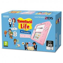Nintendo 2DS + Tomodachi Life,  Rosa, Bianco 